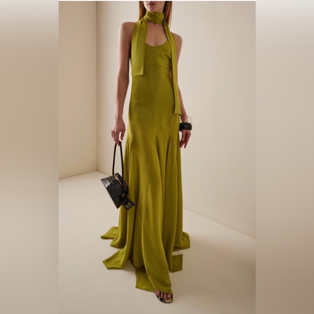 SIEDRES Olive Green Maxi Dress